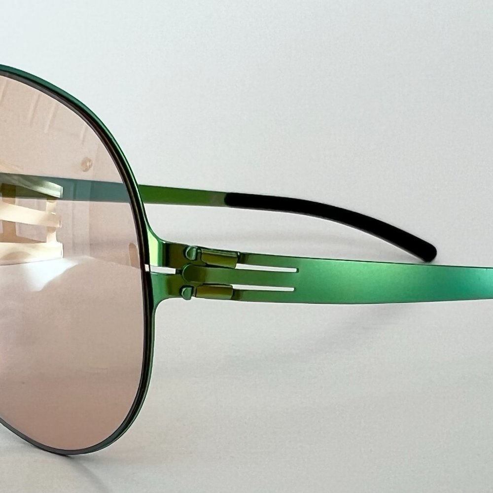 Ic! Berlin Raf S. Sunglasses Sun Glasses Aviator Unisex Frame NEW Orang Mirrored